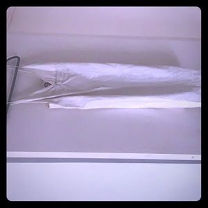 Dress white linen no zipper